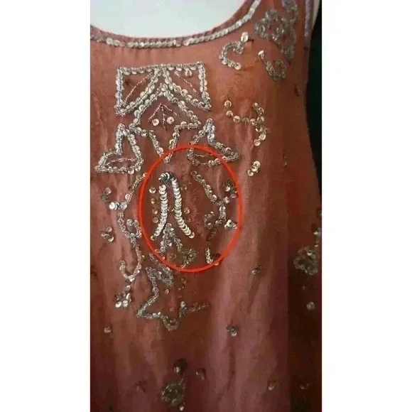 Free People Copper Starry Night Tunic – Sleeveless Boho Summer Top (M) - Picture 7 of 16